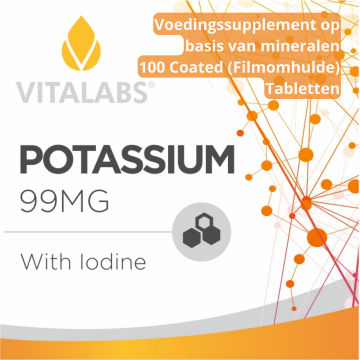 Voedingssupplement op basis van mineralen label