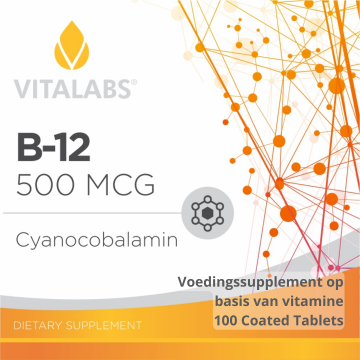 voedingssupplement vitamine B-12 label