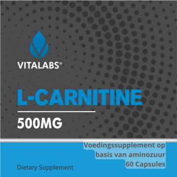 L-Carnitine 500 mg aminozuur label