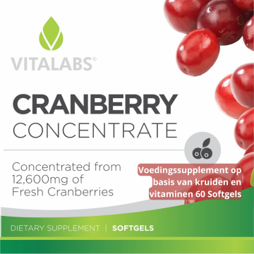 Cranberry Concentrate voedingssupplement vitamine C Elabel