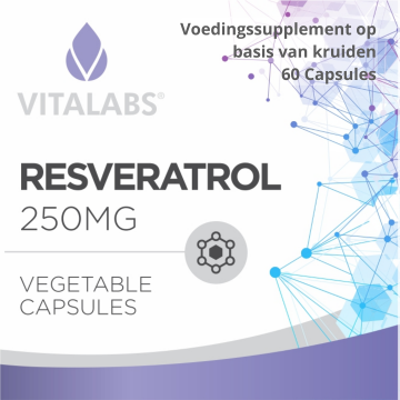 Voedingssupplement Resveratrol label