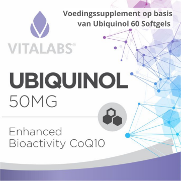 Voedingssupplement op basis van Ubiquinol label