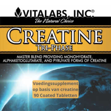 Supplement Creatine Tri-Phase Monohydraat Fosfaat Pyruvaatbottle