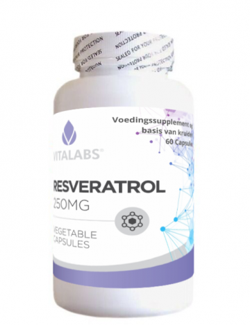 Resveratrol 250 mg bottle