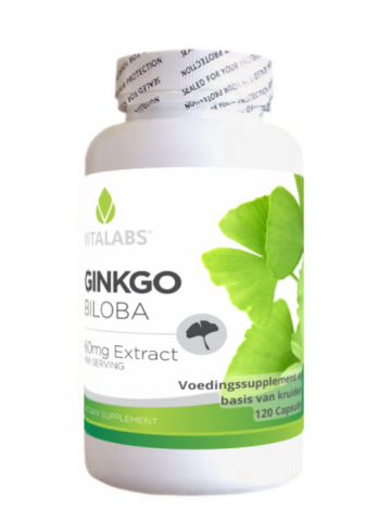 Ginkgo Biloba 60 mg geheugen Extract bottle