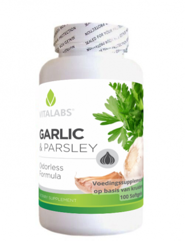 Supplement knoflook & Peterselie bottle