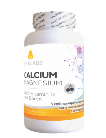Calcium Magnesium D3 en Borium bottle