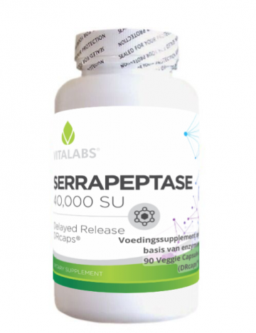Serrapeptase 40,000 IE - 90 Veggie Capsules bottle